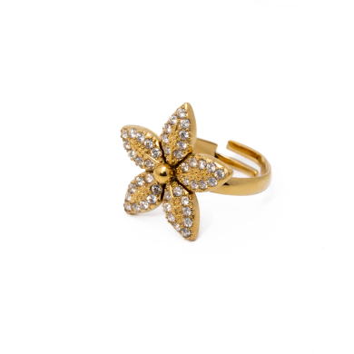 ANILLO ZO15114R DORADO Acero Inoxidable