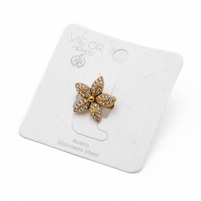 ANILLO ZO15114R DORADO Acero Inoxidable A12