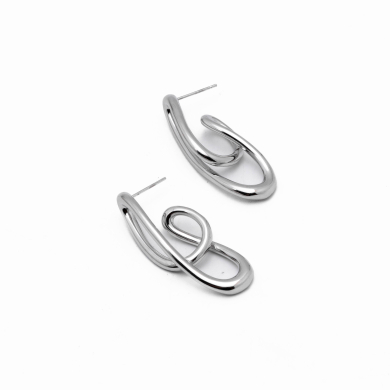 ARETES Y00613 PLATEADO Acero Inoxidable F47