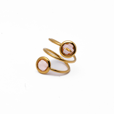 ANILLO ZO13500R BEIG Acero Inoxidable
