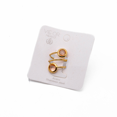 ANILLO ZO13500R BEIG Acero Inoxidable