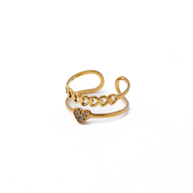 ANILLO ZO15307R DORADO Acero Inoxidable