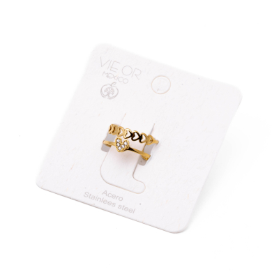 ANILLO ZO15307R DORADO Acero Inoxidable