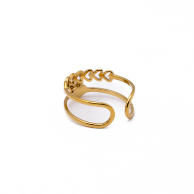 ANILLO ZO15307R DORADO Acero Inoxidable