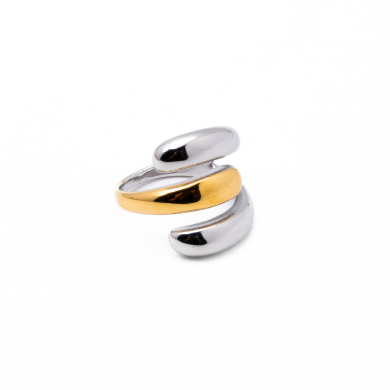ANILLO ZO11696R BICOLOR Acero Inoxidable