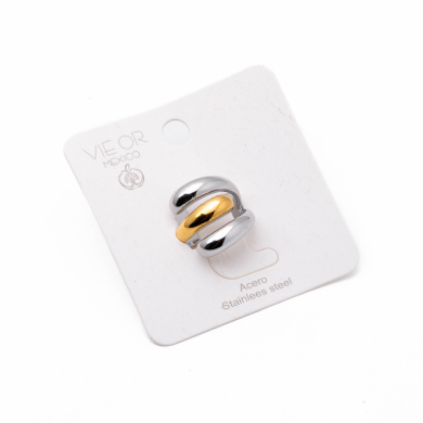 ANILLO ZO11696R BICOLOR Acero Inoxidable
