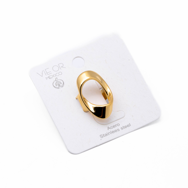 ANILLO ZO10892R250 DORADO Acero Inoxidable A53
