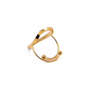 ANILLO ZO11448R DORADO Acero Inoxidable