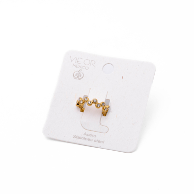 ANILLO ZO13514R DORADO+BLANCO Acero Inoxidable