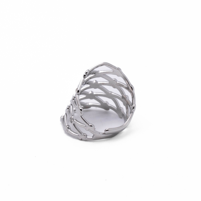 ANILLO ZO15814R PLATEADO Acero Inoxidable A43