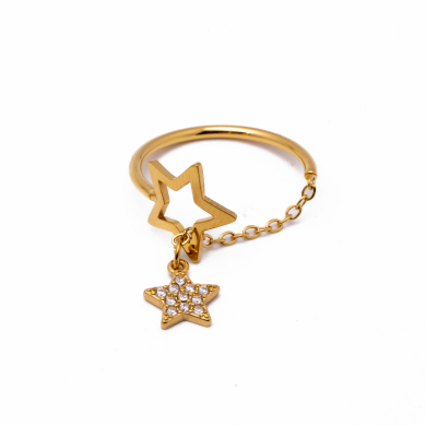 ANILLO ZO13453R DORADO Acero Inoxidable
