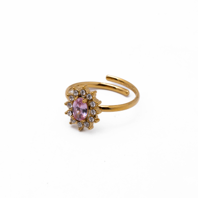 ANILLO ZO15173R DORADO Acero Inoxidable
