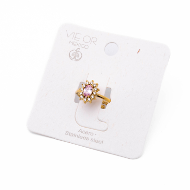 ANILLO ZO15173R DORADO Acero Inoxidable