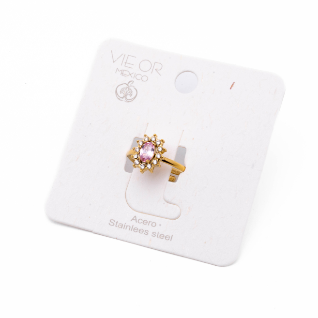 ANILLO ZO15173R DORADO Acero Inoxidable A22