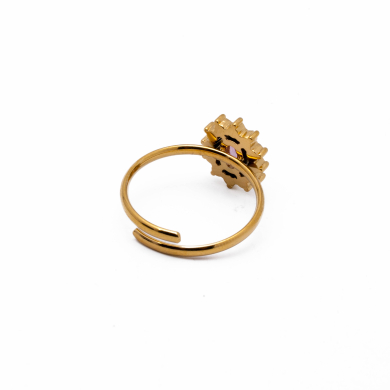 ANILLO ZO15173R DORADO Acero Inoxidable