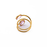 ANILLO ZO13500R ROSA Acero Inoxidable 2A110