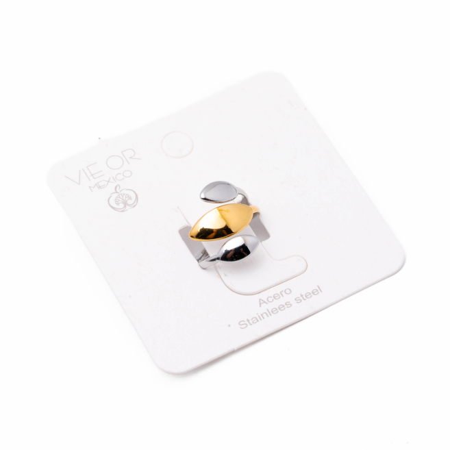 ANILLO ZO8013R150 BICOLOR Acero Inoxidable 2A463
