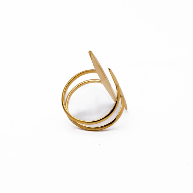 ANILLO ZO11124R150 DORADO Acero Inoxidable 2A34