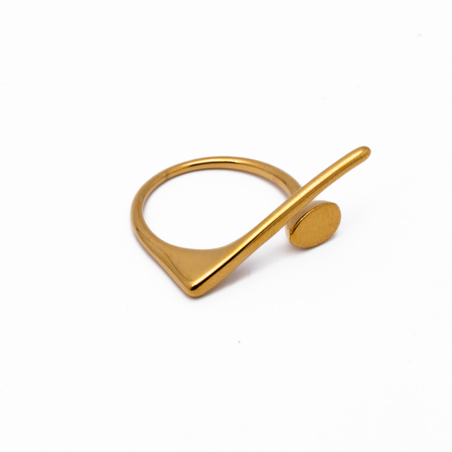 ANILLO ZO15815R DORADO Acero Inoxidable 2A37