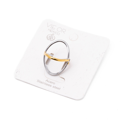 ANILLO ZO11126R150 BICOLOR Acero Inoxidable