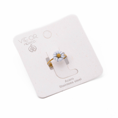 ANILLO ZO15813R DORADO Acero Inoxidable