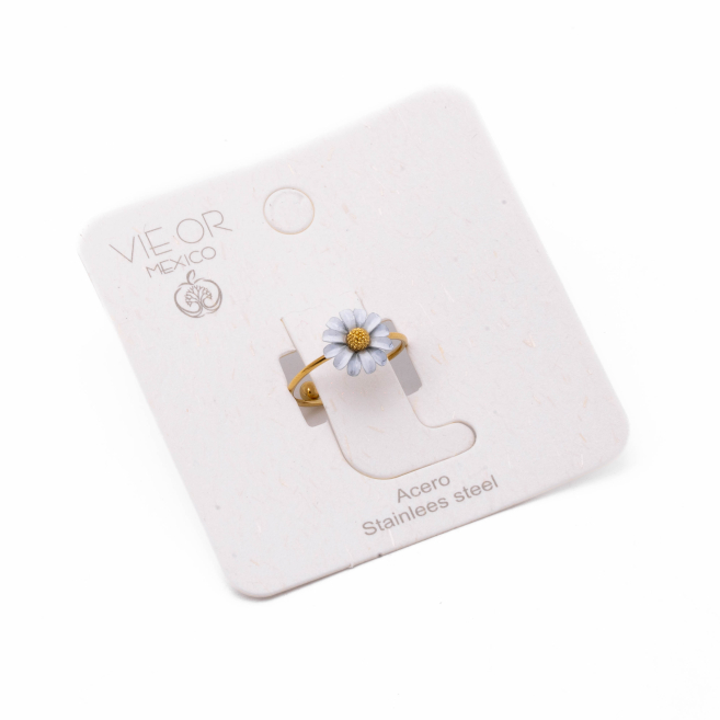 ANILLO ZO15813R DORADO Acero Inoxidable A34
