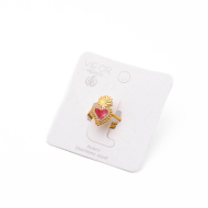 ANILLO ZO12427R DORADO+ROJO Acero Inoxidable A24