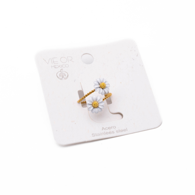 ANILLO ZO13463R DORADO Acero Inoxidable 2A21