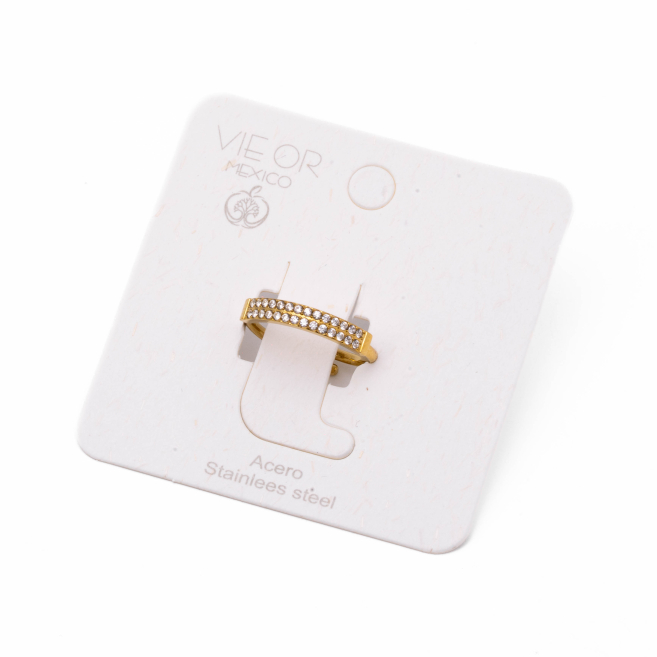 ANILLO ZO14087R DORADO Acero Inoxidable A21