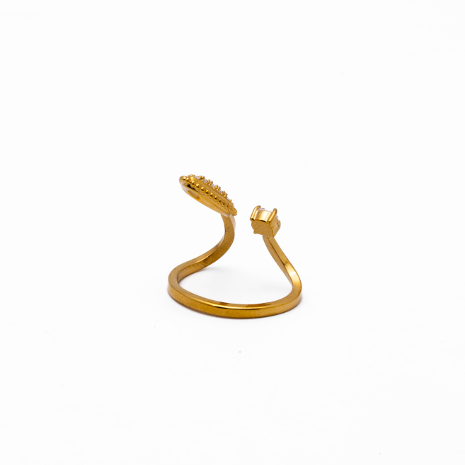 ANILLO ZO13450R DORADO Acero Inoxidable A41