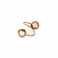 ANILLO ZO14492R DORADO+BEIG Acero Inoxidable 2A110