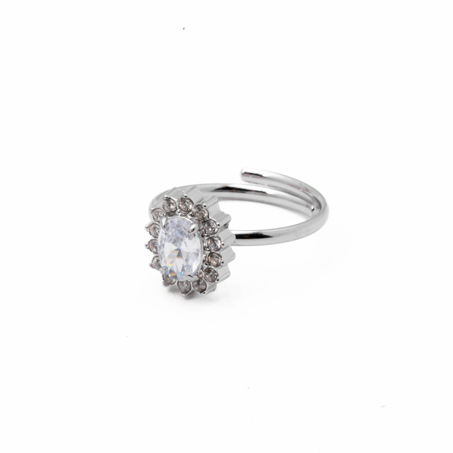 ANILLO ZO8824R180 PLATEADO Acero Inoxidable A22
