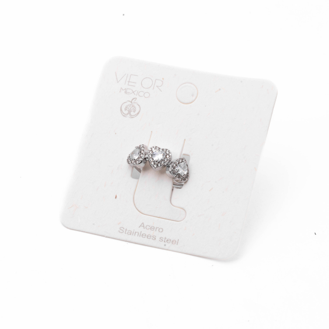 ANILLO ZO13998R PLATEADO Acero Inoxidable A32
