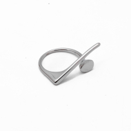 ANILLO ZO15815R PLATEADO Acero Inoxidable 2A37