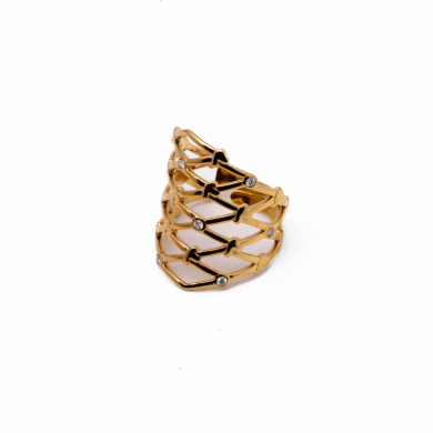 ANILLO ZO15814R DORADO Acero Inoxidable