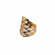 ANILLO ZO15814R DORADO Acero Inoxidable A43