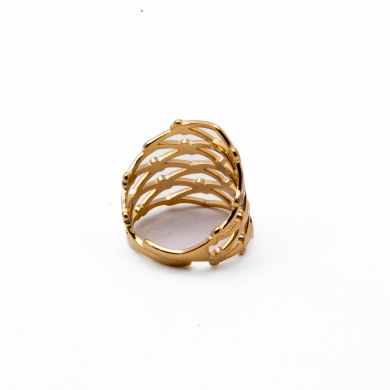 ANILLO ZO15814R DORADO Acero Inoxidable