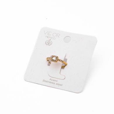 ANILLO ZO13679R DORADO Acero Inoxidable