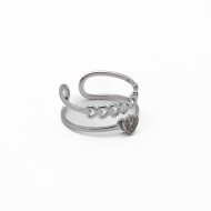 ANILLO ZO15307R PLATEADO Acero Inoxidable 2A37