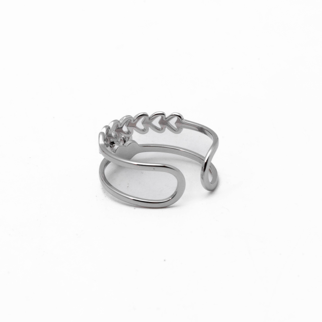 ANILLO ZO15307R PLATEADO Acero Inoxidable 2A37