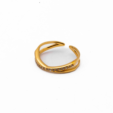 ANILLO ZO15591R DORADO Acero Inoxidable