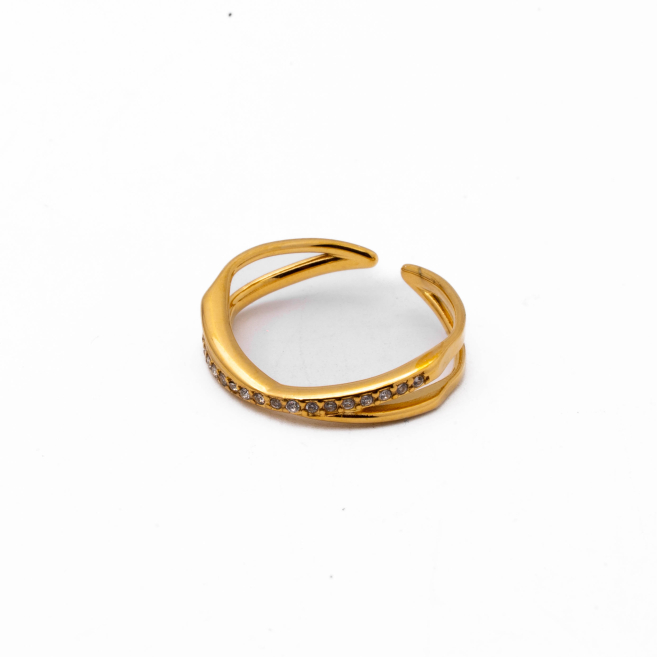 ANILLO ZO15591R DORADO Acero Inoxidable A12