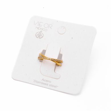 ANILLO ZO15591R DORADO Acero Inoxidable