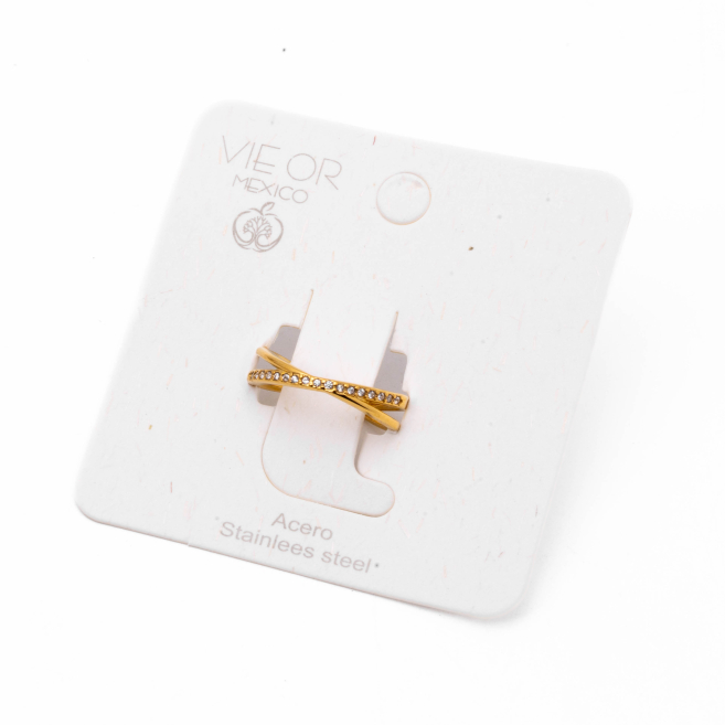ANILLO ZO15591R DORADO Acero Inoxidable A12