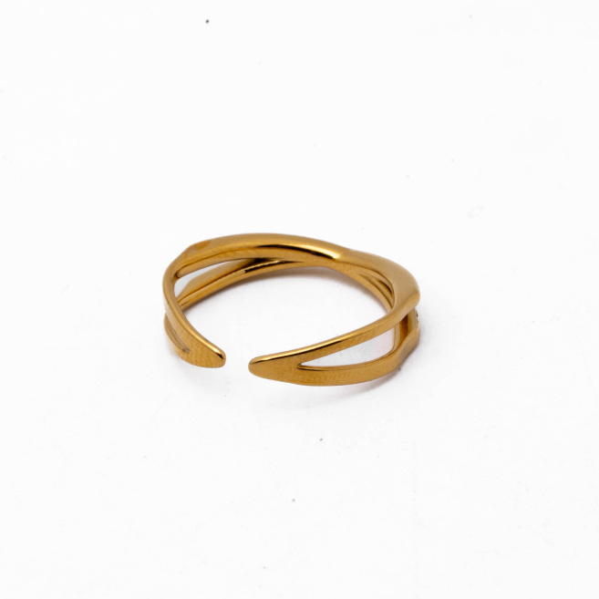ANILLO ZO15591R DORADO Acero Inoxidable A12