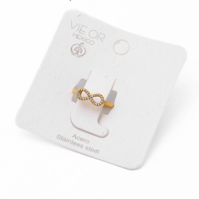 ANILLO ZO15305R DORADO Acero Inoxidable