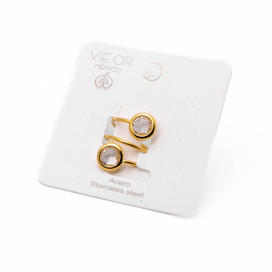 ANILLO ZO13500R BLANCO  Acero Inoxidable