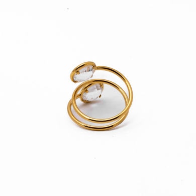 ANILLO ZO13500R BLANCO  Acero Inoxidable