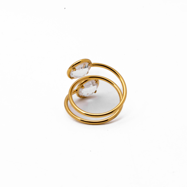 ANILLO ZO13500R BLANCO  Acero Inoxidable 2A110