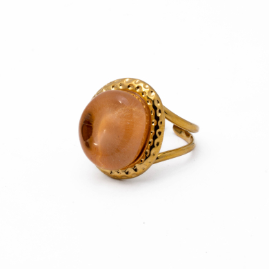 ANILLO ZO14209R DORADO+ROSA Acero Inoxidable